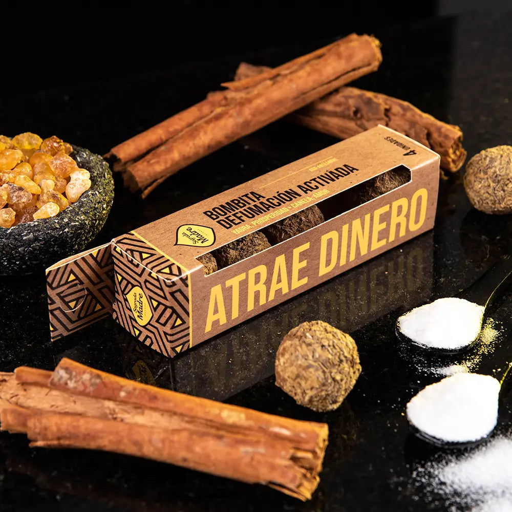 Incense Box x4 Small Bomb Defumation - Atrae Dinero (Attract Prosperity) image 0