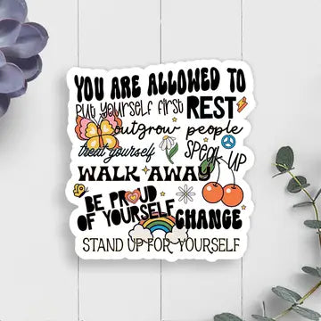 Yourself Vinyl Sticker image 0