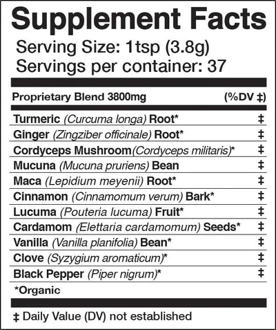 GOLDEN SUN MILK | Energizing Adaptogenic Chai image 3