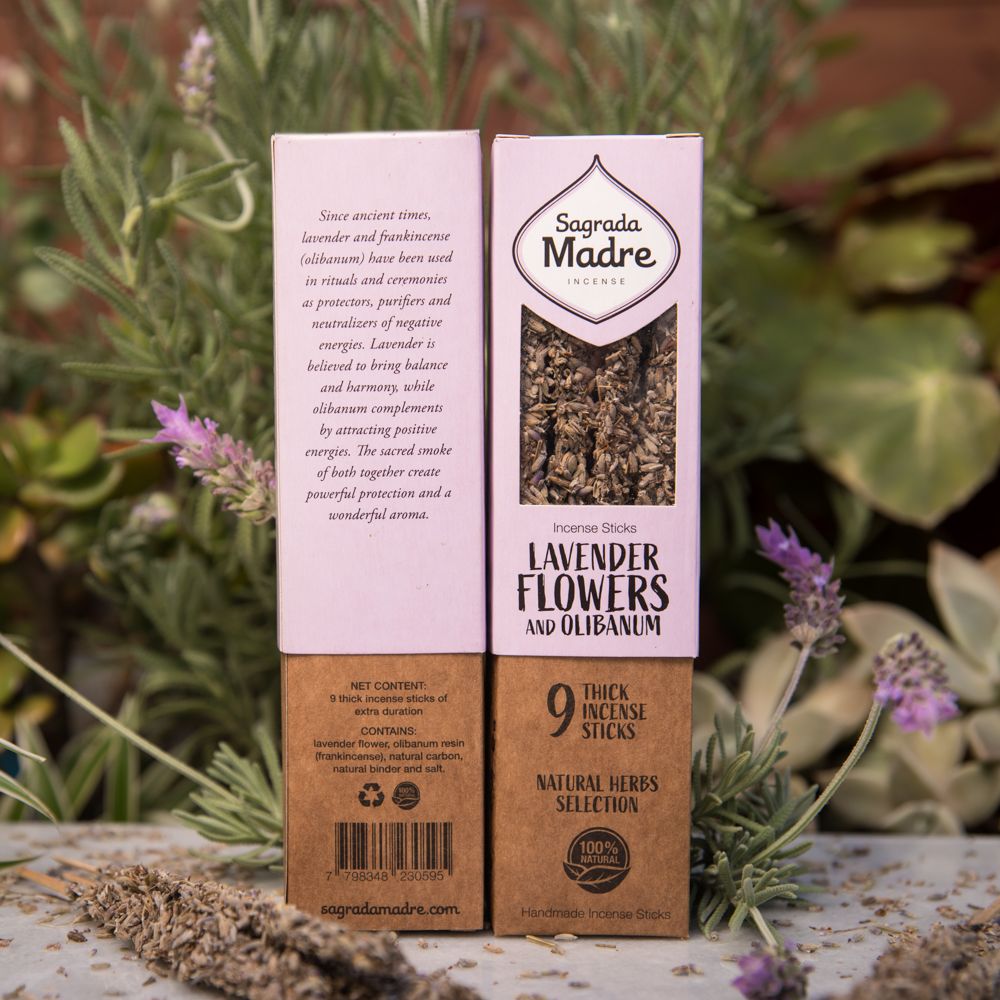 Lavender Flowers and Olibanum Incense Sticks image 0