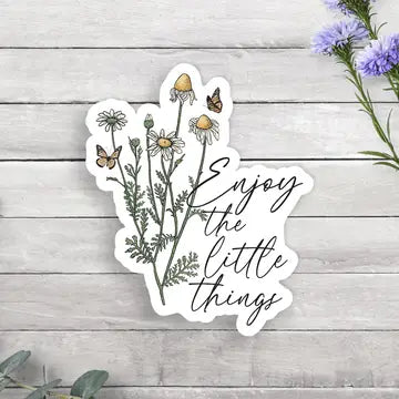 Enjoy the Little Things Vinyl Sticker image 0