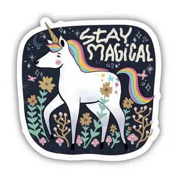 Stay Magical Unicorn Vinyl Sticker image 0