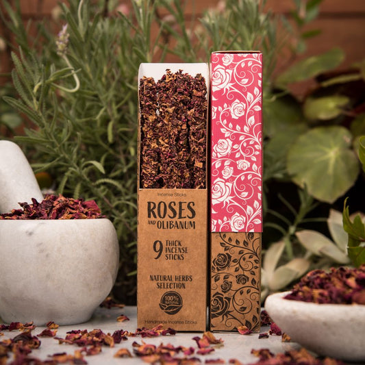 Roses and Olibanum (Frankincense) Incense Sticks image 0