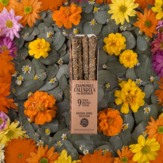 Chamomile, Calendula  and Olibanum (Frankincense) Incense Sticks image 0